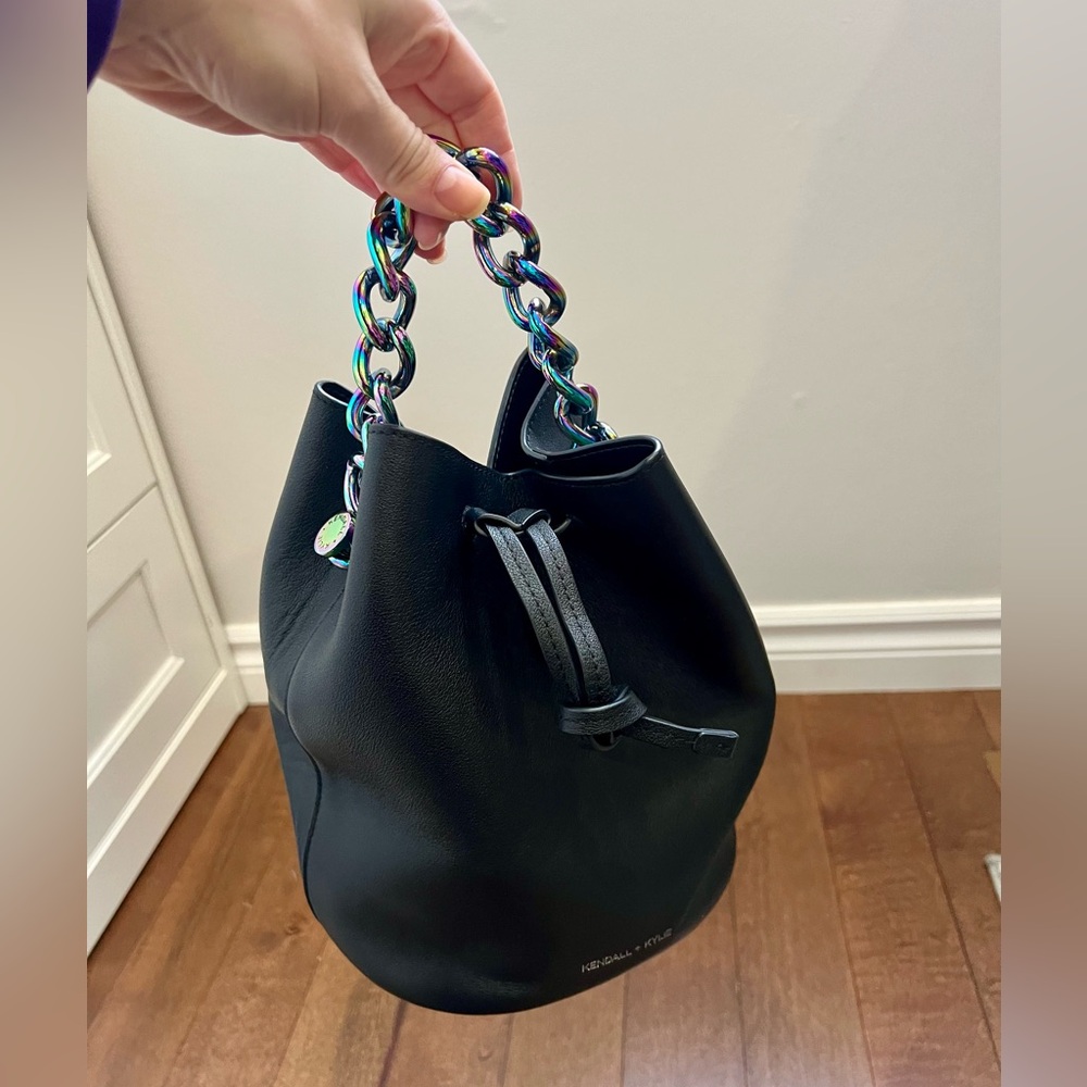 KENDALL & KYLIE leather bucket bag